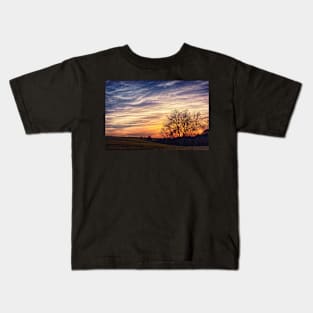 Sunset on A Painted Sky Kids T-Shirt